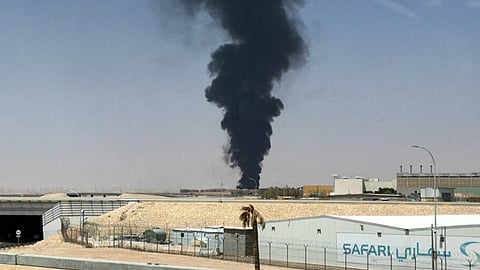 Fire Near Riyadh Airport