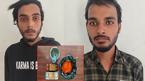 சூலூர் பகுதியில் போதைப்பொருட்கள் பறிமுதல்- 2 பேர் கைது