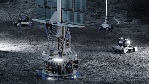 nuclear reactor on the moon