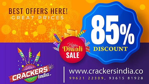 ரெடியா!!! தீபாவளி பட்டாசு வாங்க!!! 85% Offers-ல பட்டாசுகள் வாங்கி இந்த தீபாவளிய அசத்துங்க...