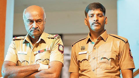 சப்-இன்ஸ்பெக்டர் கேரக்டரில் ஹீரோவாக நடித்துள்ள எம்.எஸ்.பாஸ்கர்