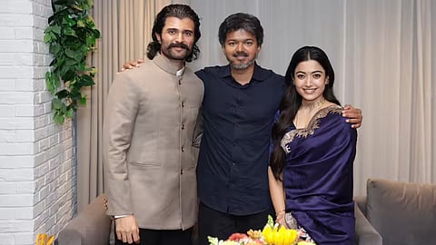முதலமைச்சர் விஜய்யுடன் நடிகர் விஜய் தேவரகொண்டா - நடிகை ராஷ்மிகா மந்தனா சந்திப்பு!