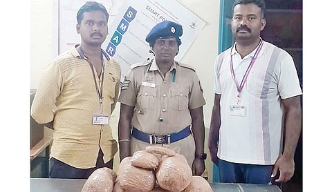 சேலம் வழியாக சென்ற 2 ரெயில்களில் 16 கிலோ கஞ்சா பறிமுதல்