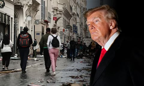 FranceProtests - DonaldTrump