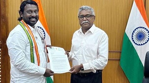 விஜய் வசந்த் எம்பி- தெற்கு ரெயில்வே பொது மேலாளர் சுப்பாராவ்