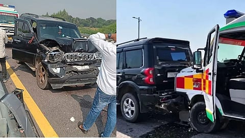ராகுல் காந்தியின் கான்வாய் வாகனங்கள் விபத்து