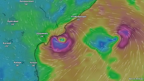 cyclone arnab in maps