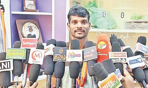 Paralymbic player Solairaj