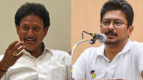 அன்பில் மகேஷ்- உதயநிதி ஸ்டாலின்