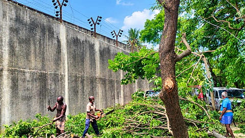 நாகர்கோவில் ஜெயிலில் பாதுகாப்பை பலப்படுத்தும் பணிகள் தீவிரம்