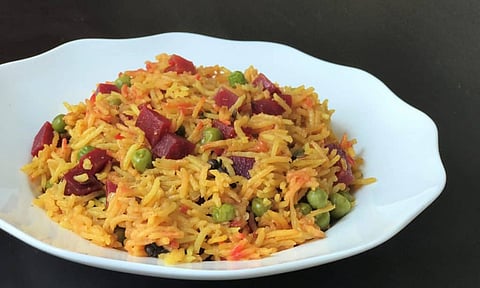 கேரட் பீட்ரூட் மிக்ஸ்டு ரைஸ்