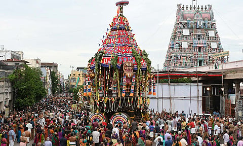திருவல்லிக்கேணி பார்த்தசாரதி கோவிலில் இன்று தேரோட்டம்