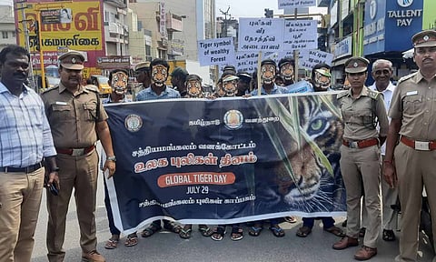 சர்வதேச புலிகள் தின விழிப்புணர்வு பேரணி
