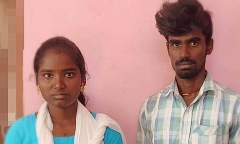 போலீஸ் நிலையத்தில் காதலனுடன் தஞ்சமடைந்த ராஜலட்சுமி.