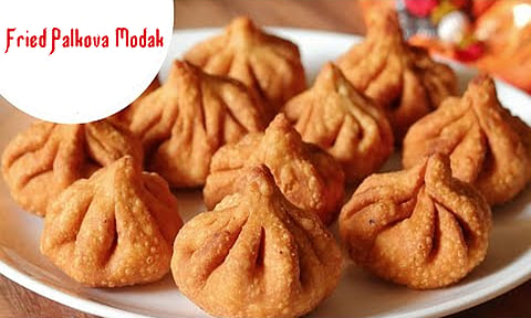 பொரித்த பால்கோவா மோதகம்