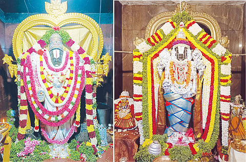புரட்டாசி முதல் சனிக்கிழமையொட்டி மீனூர் மலை வெங்கடேச பெருமாள் கோவில், பிச்சனூர் பத்மாவதி சமேத ஸ்ரீ வெங்கடேசபெருமாள் கோவிலில் சிறப்பு அலங்காரத்தில் வெங்கடேச பெருமாள் பக்தர்களுக்கு அருள்பாலித்தார்.