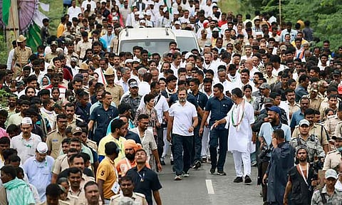 ஆந்திராவில் ராகுல் காந்தி பாத யாத்திரை: 119 கி.மீ. தொலைவுக்கு நடக்கிறார்