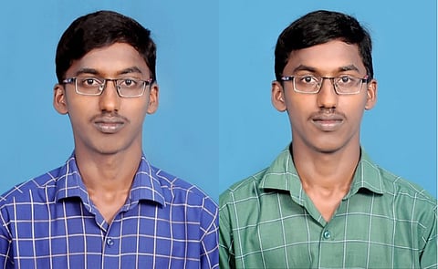 மாநில அளவில் இடம் பிடித்து சாதனை படைத்த இரட்டையர்கள்