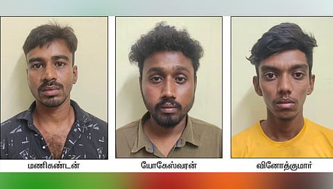 நாமக்கல் அருகே வழிப்பறி சம்பவம்: கைதான பேஸ்புக் நண்பர் உள்பட 3 பேர் சிறையில் அடைப்பு