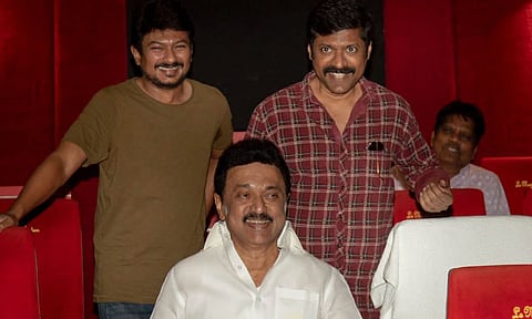கழகத் தலைவன் படம் பார்த்த ஸ்டாலின்