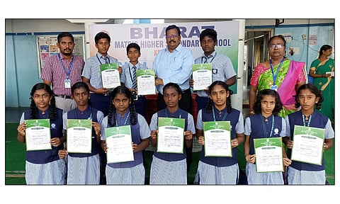 சிலம்பம் போட்டியில் கிருஷ்ணகிரி பாரத் பள்ளி மாணவிகள் சாதனை
