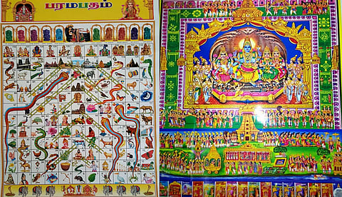 மனிதனை மெய்வழிக்கு அழைத்து செல்லும் பரமபத சோபன (பாம்பு கட்ட) விளையாட்டு