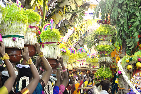 கால பைரவருக்கு முளைப்பாரி பூஜை