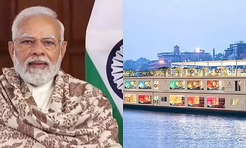 பிரதமர் தொடங்கி வைத்த கங்கா விலாஸ் சொகுசு கப்பல் தரை தட்டியது- பயணிகள் மீட்பு