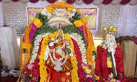 உடுமலை சங்கிலிவீதி பத்ரகாளியம்மன் கோவில் திருவிழா - சாமி சாட்டுதல் நிகழ்ச்சியுடன் தொடங்கியது