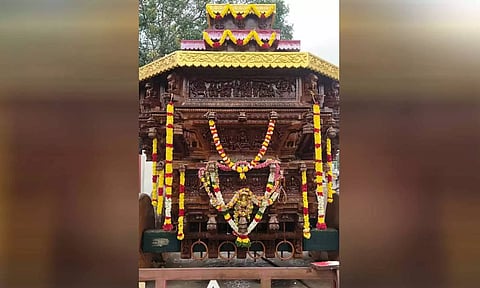 உடுமலை மாரியம்மன் கோவிலில் புதிய தேர் வெள்ளோட்டம் - இன்று மாலை நடக்கிறது