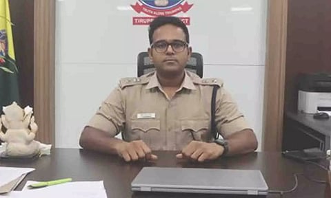  திருப்பூர் மாவட்ட போலீஸ் சூப்பிரண்டு சசாங் சாய்.