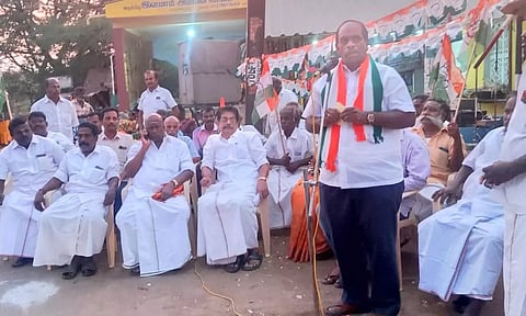 மணிகண்டம் வட்டார காங்கிரஸ் கமிட்டி சார்பில் ெதருமுனை பிரசார கூட்டம்