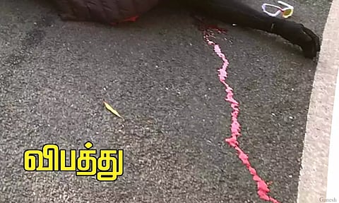 புளியம்பட்டி தேவாலயத்துக்கு பாதயாத்திரை சென்ற ஓட்டல் உரிமையாளர் மோட்டார் சைக்கிள் மோதி பலி