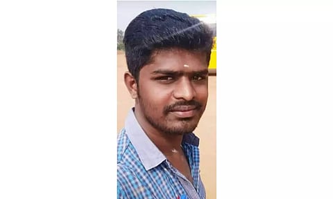 விபத்தில் பலியான லட்சுமணன்.
