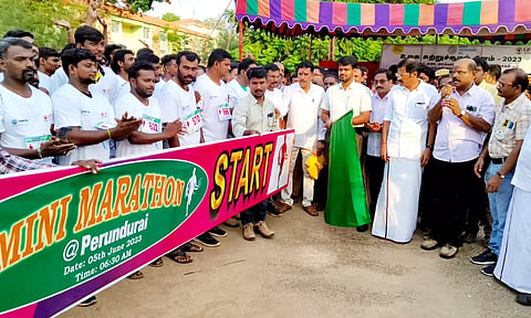 உலக சுற்றுச்சூழல் தினத்தையொட்டி மினிமாரத்தான் போட்டி