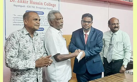 சாகிர் உசேன் கல்லூரியில் புதிய முதல்வர் பதவியேற்பு