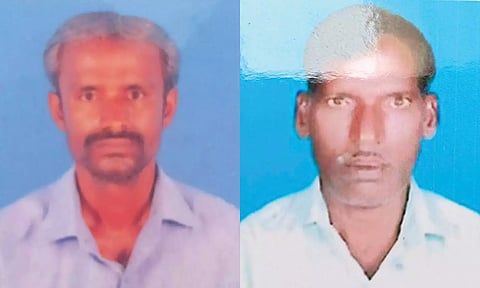 மது குடித்து பலியான சிவக்குமார், முனியாண்டி.