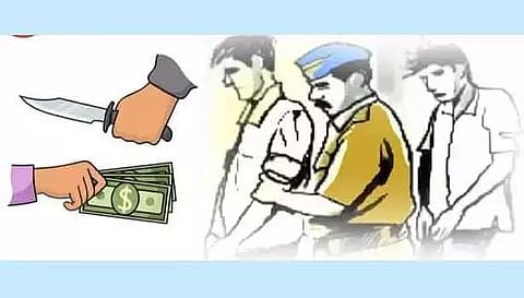 காண்டிராக்டரிடம் கத்தி முனையில் வழிப்பறி