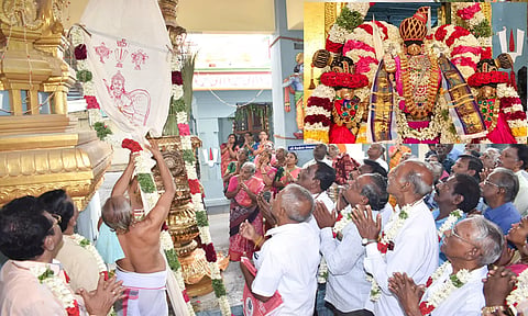 கடலூர் திருப்பாதிரிபுலியூர் வரதராஜபெருமாள் திருக்கோவிலில் ஆனி பிரமோற்சவ கொடியேற்றம் நடைபெற்றது.
