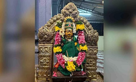 சிறப்பு அலங்காரத்தில் முருகன்.