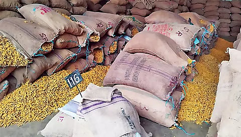 திருச்செங்கோட்டில் மஞ்சள் ஏலம்