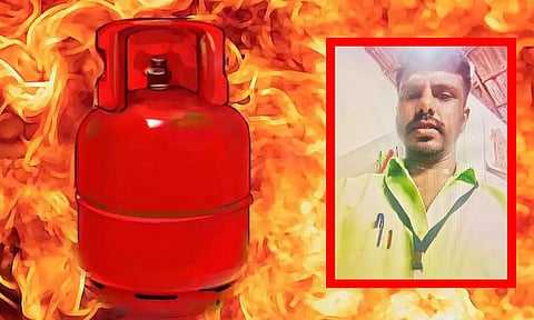 தற்கொலை செய்து கொண்டவரின் காட்சி.