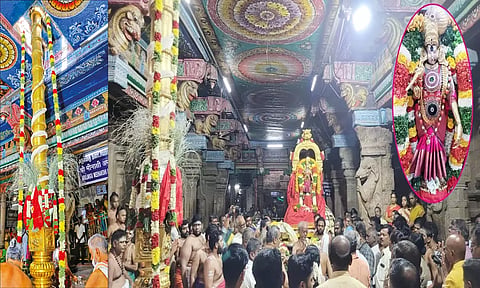மதுரை மீனாட்சி அம்மன் கோவிலில் ஆடி முளைக்கொட்டு திருவிழா தொடங்கியது