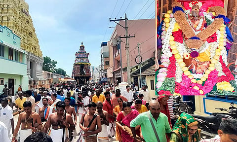 ராமேசுவரம் கோவிலில் அம்மன் தேரோட்டம்