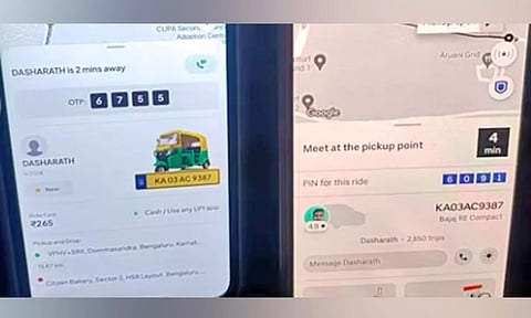 ஒரே நேரத்தில் 2 சவாரிக்கு ஒப்புக்கொண்ட ஆட்டோ டிரைவர்