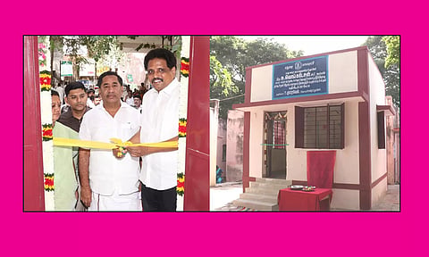 மதுரை தாகூர்நகர் ஆரம்ப சுகாதார நிலையத்தில் புதிதாக கட்டப்பட்டுள்ள செவிலியர் ஓய்வு அறையை வெங்கடேசன் எம்.பி., மேயர் இந்திராணி, தளபதி எம்.எல்.ஏ. ஆகியோர் திறந்து வைத்தனர். அருகில் மாநகராட்சி ஆணையாளர் பிரவீன்குமார், துணைமேயர் நாகராஜன் உள்ளனர். 