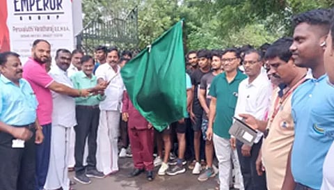 அரசு கலை கல்லூரி சார்பில் மாரத்தான் போட்டி; 500 பேர் பங்கேற்பு