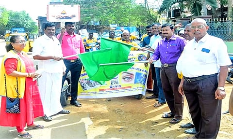 பாவூர்சத்திரத்தில் கண்தான விழிப்புணர்வு பேரணி