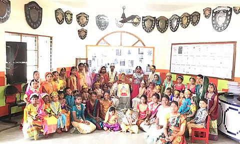 இலஞ்சி பாரத் மாண்டிசோரி பள்ளியில் கிருஷ்ண ஜெயந்தி விழா