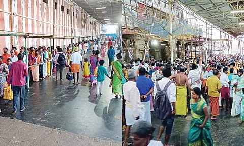திருச்செந்தூர் கோவிலில் குவிந்த பக்தர்கள் கூட்டம்: ஏராளமான திருமணங்கள் நடைபெற்றது